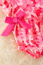 Load image into Gallery viewer, Fuchsia Floral Baby Romper