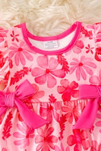 Load image into Gallery viewer, Fuchsia Floral Baby Romper