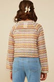 Load image into Gallery viewer, Girls Multicolor Loose Knit Relaxed Top