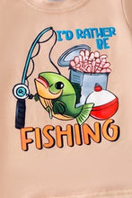 Load image into Gallery viewer, I'd rather be fishing Shorts Set