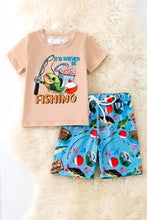 Load image into Gallery viewer, I'd rather be fishing Shorts Set