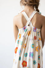 Load image into Gallery viewer, Happy Flowers Ruffle Cross Back Dress