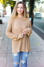 Load image into Gallery viewer, Classy Chic Taupe Mock Neck Chest Pocket Knit Sweater
