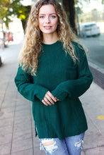 Load image into Gallery viewer, Classy Chic Hunter Green Mock Neck Chest Pocket Knit Sweater
