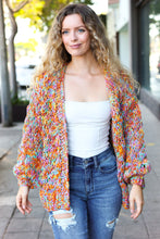 Load image into Gallery viewer, Be Your Best Multicolor Chunky Knit Open Cardigan
