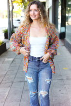 Load image into Gallery viewer, Be Your Best Multicolor Chunky Knit Open Cardigan
