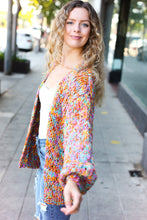 Load image into Gallery viewer, Be Your Best Multicolor Chunky Knit Open Cardigan
