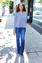 Load image into Gallery viewer, Hello Beautiful Blue Rib Dolman Sweater Top
