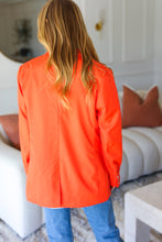 Load image into Gallery viewer, Diva Dreams Coral Notched Lapel Lined Blazer
