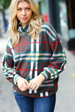 Load image into Gallery viewer, Embrace The Joy Multicolor Plaid Turtleneck Sweater
