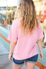 Load image into Gallery viewer, Pink Pop-Up Embroidered &quot;HOWDY&quot; Ribbed Top
