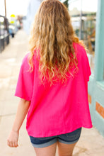 Load image into Gallery viewer, Be Bold Coral Crinkle Texture Pocketed Dolman Top
