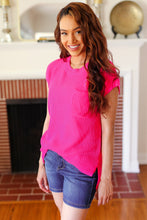 Load image into Gallery viewer, Best In Bold Hot Pink Dolman Ribbed Knit Sweater Top
