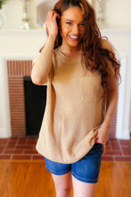 Load image into Gallery viewer, Best In Bold Taupe Dolman Ribbed Knit Sweater Top
