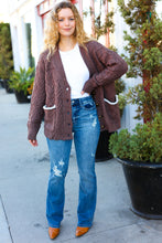 Load image into Gallery viewer, You&#39;ve Got It Brown Button Down Boyfriend Cardigan
