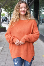 Load image into Gallery viewer, Autumn Vibes Pumpkin Asymmetrical Knit Sweater
