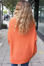 Load image into Gallery viewer, Autumn Vibes Pumpkin Asymmetrical Knit Sweater
