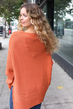 Load image into Gallery viewer, Autumn Vibes Pumpkin Asymmetrical Knit Sweater
