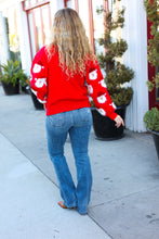 Load image into Gallery viewer, Santa Claus Sparkle Fuzzy Knit Sweater
