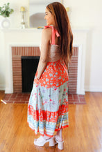 Load image into Gallery viewer, Vacay Vibes Taupe Floral Smocked Tube Top Tiered Maxi Dress
