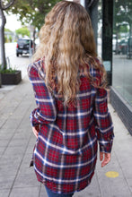 Load image into Gallery viewer, Make a Move Cabernet Plaid Button Down Long Sleeve Top
