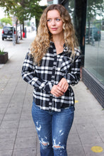 Load image into Gallery viewer, Casual Chic Black Plaid Button Down Long Sleeve Top
