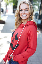 Load image into Gallery viewer, Halloween Jack-O-Lantern Terry Thumb Hole Double Hoodie
