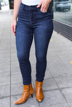 Load image into Gallery viewer, Judy Blue Dark Wash High Rise Skinny Jeans
