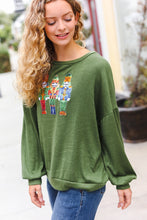 Load image into Gallery viewer, Be Merry Forest Green Nutcracker Sequin Hacci Top
