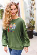 Load image into Gallery viewer, Be Merry Forest Green Nutcracker Sequin Hacci Top
