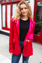 Load image into Gallery viewer, Dazzling Magenta Velvet Lapel Blazer
