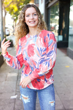 Load image into Gallery viewer, On My Heart Blush Floral Brushed Hacci Sweater Top
