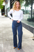 Load image into Gallery viewer, Judy Blue Medium Wash High Waist Wide Leg Jeans
