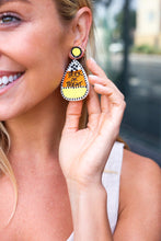 Load image into Gallery viewer, Candy Corn &quot;Trick or Treat&quot; Dangle Earrings
