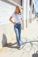 Load image into Gallery viewer, Judy Blue High-Rise Boyfriend Cuffed Hem Star Pocket Jeans
