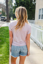 Load image into Gallery viewer, Everyday Chic Maroon &amp; White Stripe Short Sleeve Knit Top
