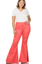 Load image into Gallery viewer, All You Need Coral High Waist Flare Leg Denim Jeans
