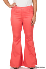 Load image into Gallery viewer, All You Need Coral High Waist Flare Leg Denim Jeans
