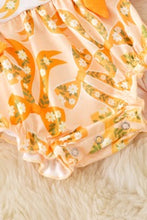 Load image into Gallery viewer, Flower Power Bow Baby Romper
