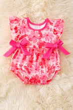 Load image into Gallery viewer, Fuchsia Floral Baby Romper
