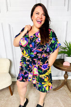 Load image into Gallery viewer, Live For Today Black Floral Surplice Woven Romper
