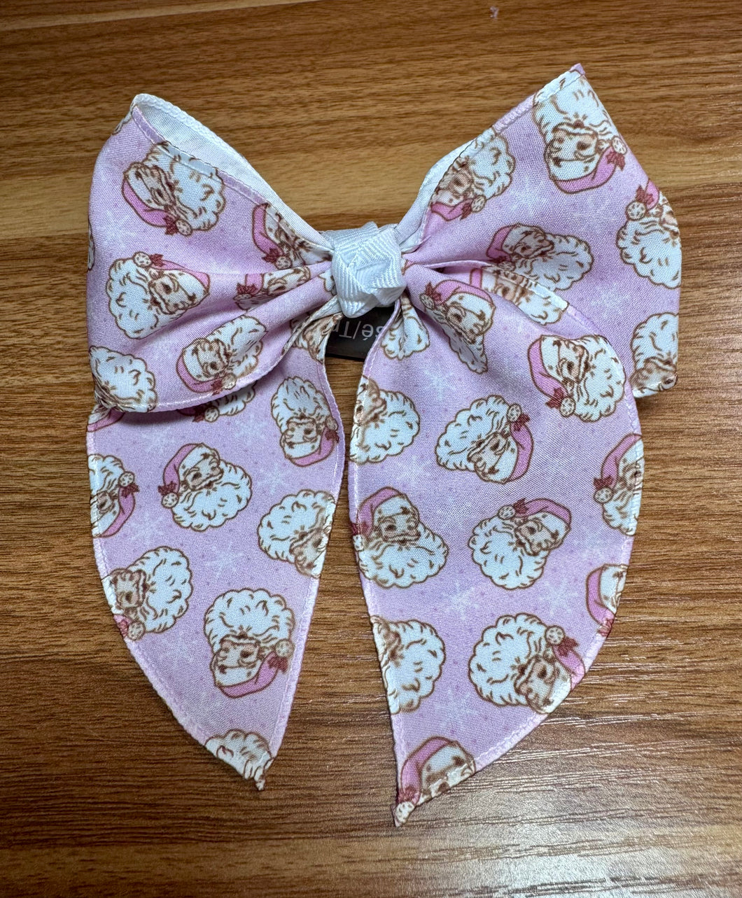 Pink Santa Hairbow