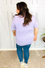 Load image into Gallery viewer, Perfectly Poised Lilac Cut Edge French Terry Top
