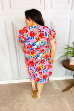 Load image into Gallery viewer, Love Found Pink Floral Smocked Ruffle Sleeve Tiered Dress
