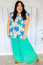 Load image into Gallery viewer, Just Dreaming Emerald Smocked Waist Palazzo Pants
