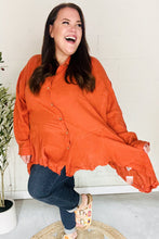 Load image into Gallery viewer, Everyday Rust Button Down Sharkbite Cotton Tunic Top
