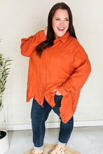 Load image into Gallery viewer, Everyday Rust Button Down Sharkbite Cotton Tunic Top
