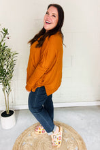 Load image into Gallery viewer, Rust Hacci Dolman Pocketed Sweater Top
