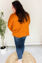 Load image into Gallery viewer, Rust Hacci Dolman Pocketed Sweater Top
