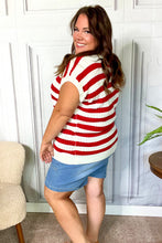 Load image into Gallery viewer, Stars &amp; Stripes Americana V Neck Dolman Sweater Top
